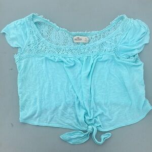 Hollister Tie Front Crop Top